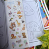 Kids Cartoon Coloring Book with Stickers
