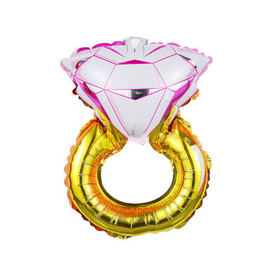 Roses and Diamond Ring Foil Balloons – Mother’s Day and Party Decoration
