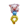 Children Head Balloons with Free Straws Kids Party Gift