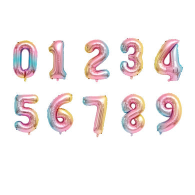 32-Inch Number Foil Balloons for Birthday and Party Decorations