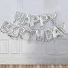 16-Inch Happy Birthday Foil Letter Balloons Set