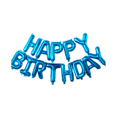 16-Inch Happy Birthday Foil Letter Balloons Set