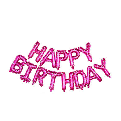 16-Inch Happy Birthday Foil Letter Balloons Set