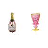 Exquisite Bottle & Glass-Shaped Foil Balloons