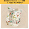 10pcs Disposable Baby Bibs & Food Mats & Drool Bibs