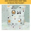 10pcs Disposable Baby Bibs & Food Mats & Drool Bibs