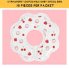 10pcs Disposable Baby Bibs & Food Mats & Drool Bibs