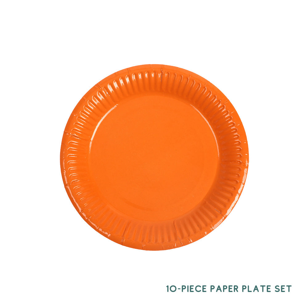 10 Piece Colourful Disposable Paper Cups and Paper Plates Set DIY Craft
