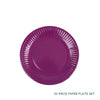 10 Piece Colourful Disposable Paper Cups and Paper Plates Set DIY Craft