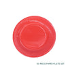 10 Piece Colourful Disposable Paper Cups and Paper Plates Set DIY Craft
