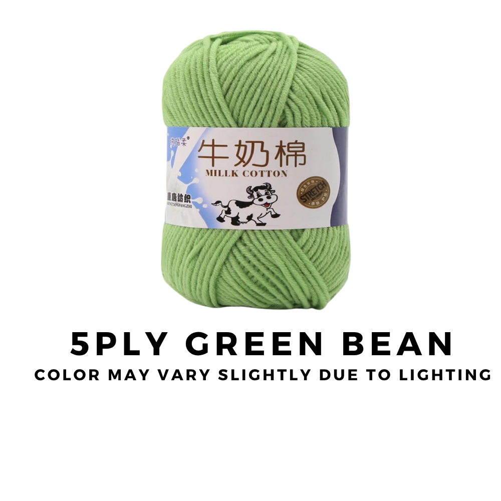 4-Ply 5-Ply Milk Cotton Yarn 50g · Soft Combed Cotton Acrylic Blend