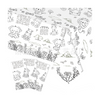 Themed Doodle Colouring Tablecloth Mat