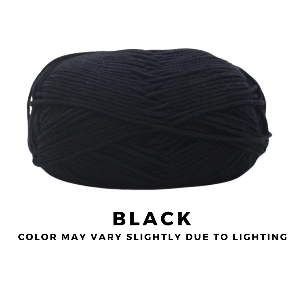 4-Ply 5-Ply Milk Cotton Yarn 50g · Soft Combed Cotton Acrylic Blend