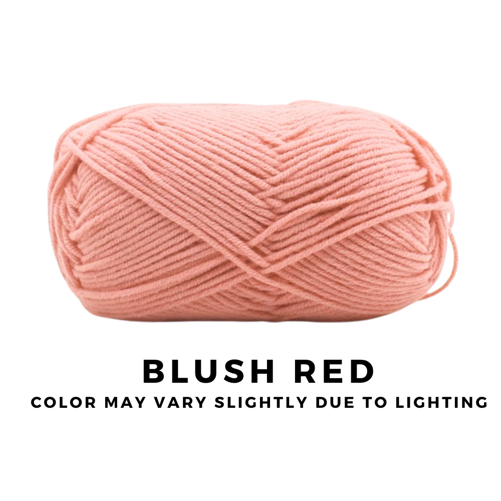 4-Ply 5-Ply Milk Cotton Yarn 50g · Soft Combed Cotton Acrylic Blend