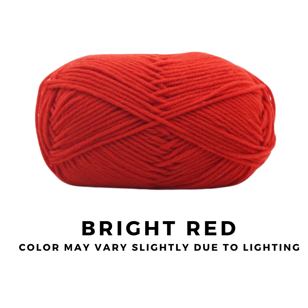 4-Ply 5-Ply Milk Cotton Yarn 50g · Soft Combed Cotton Acrylic Blend
