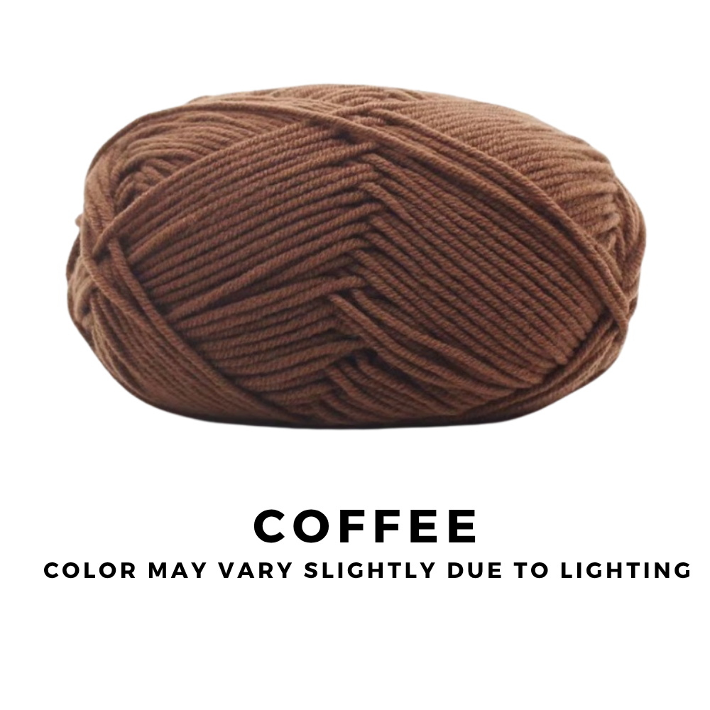 4-Ply 5-Ply Milk Cotton Yarn 50g · Soft Combed Cotton Acrylic Blend