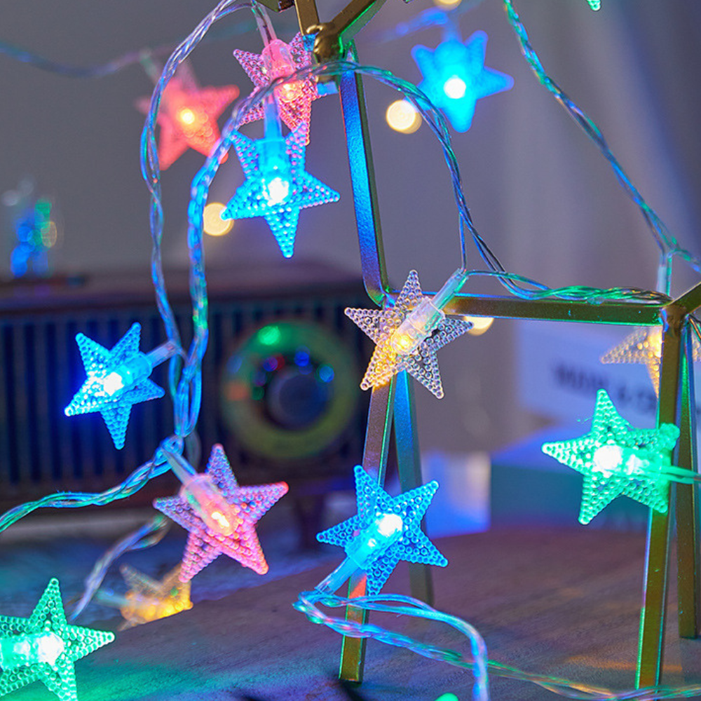 Christmas LED Star Light - Fairy Light Garland Solar Decoration