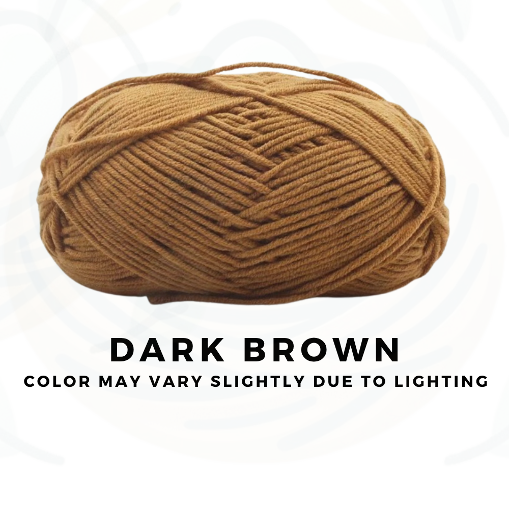 [FREE GIFT] 3 Pieces - 4-Ply Milk Cotton Yarn 50g · Soft Combed Cotton Acrylic Blend