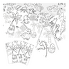 Themed Doodle Colouring Tablecloth Mat