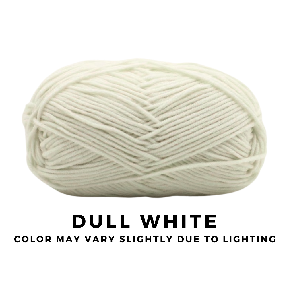 4-Ply 5-Ply Milk Cotton Yarn 50g · Soft Combed Cotton Acrylic Blend