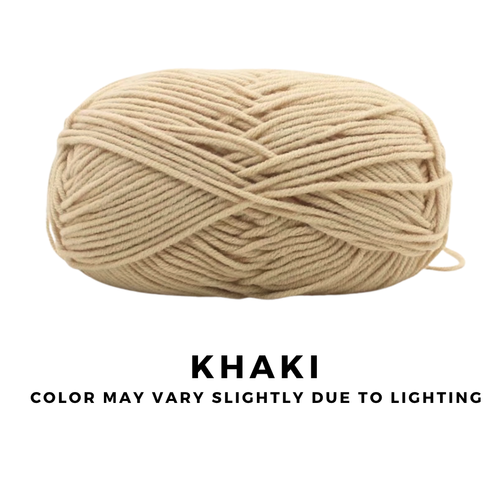 [FREE GIFT] 3 Pieces - 4-Ply Milk Cotton Yarn 50g · Soft Combed Cotton Acrylic Blend
