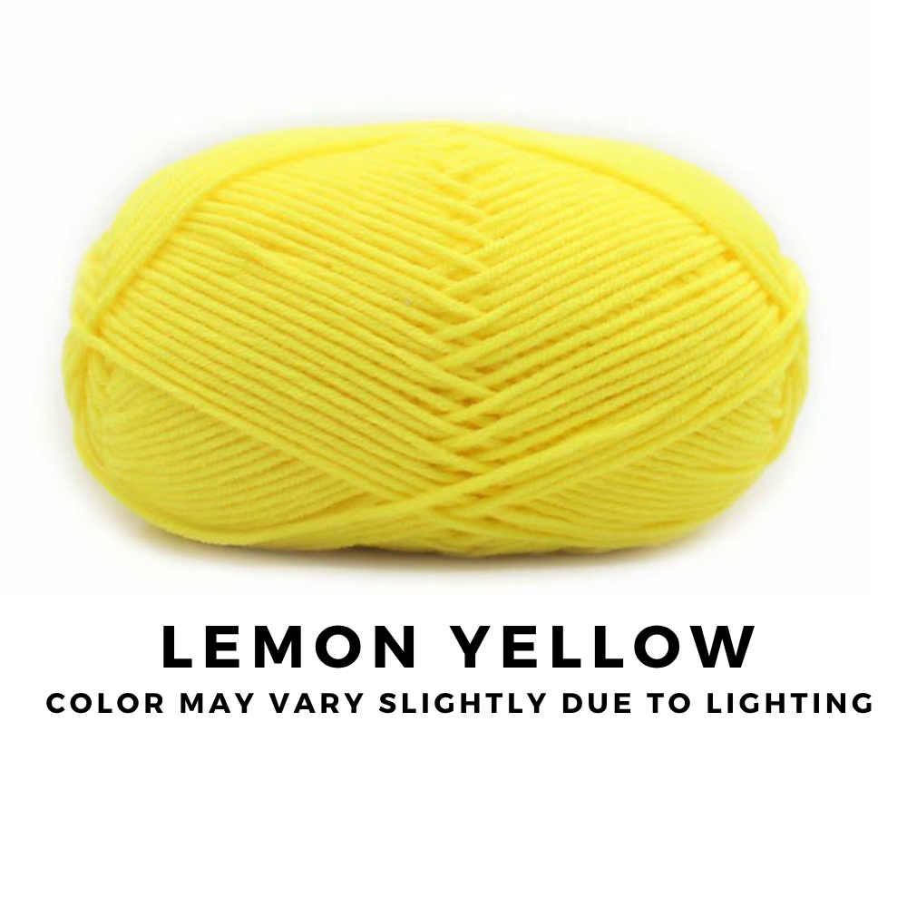 [FREE GIFT] 3 Pieces - 4-Ply Milk Cotton Yarn 50g · Soft Combed Cotton Acrylic Blend