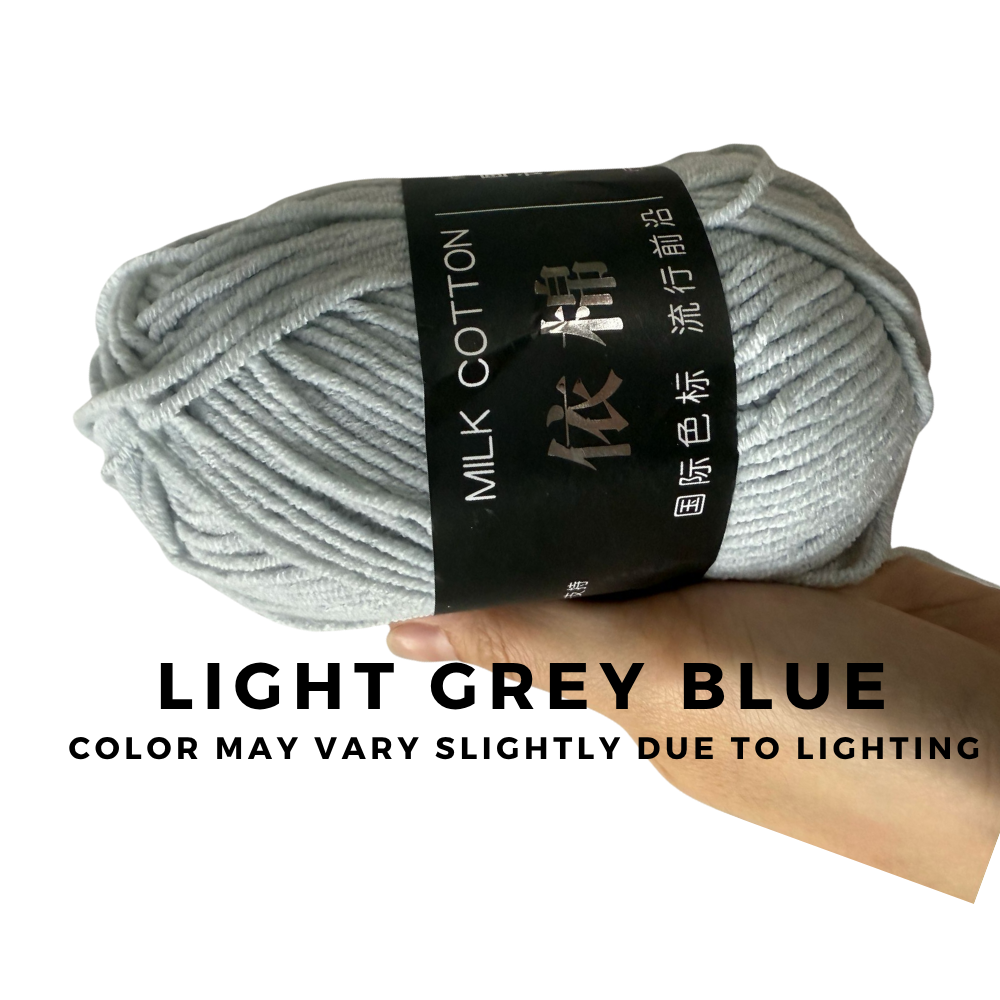 4-Ply 5-Ply Milk Cotton Yarn 50g · Soft Combed Cotton Acrylic Blend