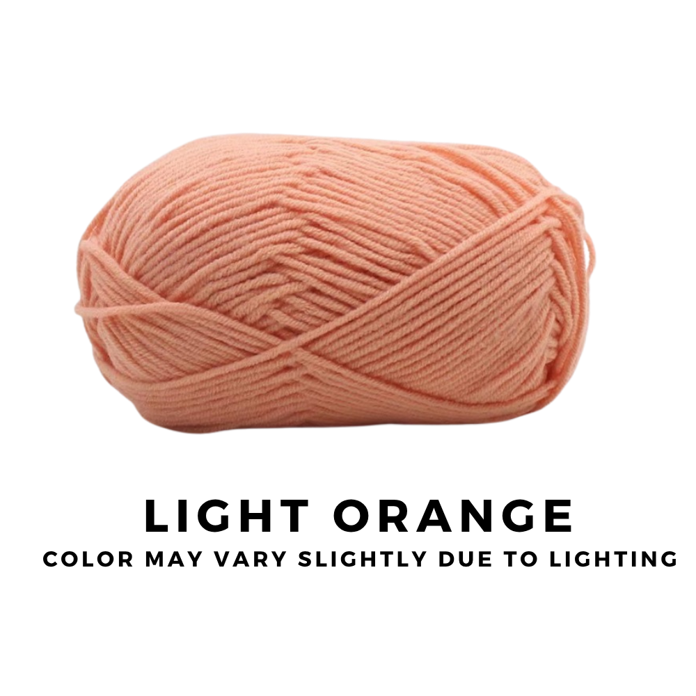 4-Ply 5-Ply Milk Cotton Yarn 50g · Soft Combed Cotton Acrylic Blend