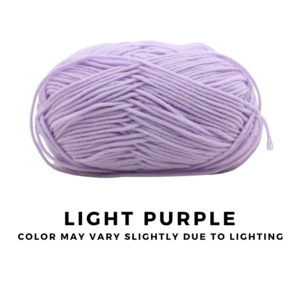 [FREE GIFT] 3 Pieces - 4-Ply Milk Cotton Yarn 50g · Soft Combed Cotton Acrylic Blend
