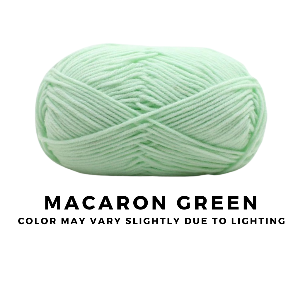 4-Ply 5-Ply Milk Cotton Yarn 50g · Soft Combed Cotton Acrylic Blend