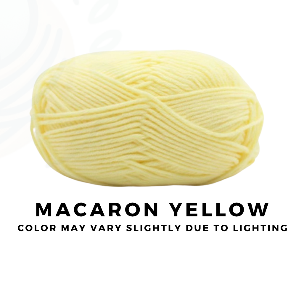 4-Ply 5-Ply Milk Cotton Yarn 50g · Soft Combed Cotton Acrylic Blend