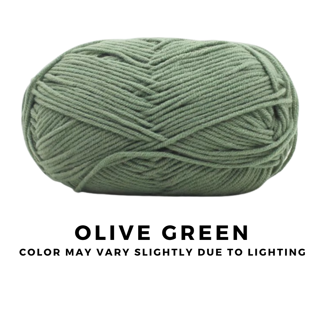 [FREE GIFT] 3 Pieces - 4-Ply Milk Cotton Yarn 50g · Soft Combed Cotton Acrylic Blend
