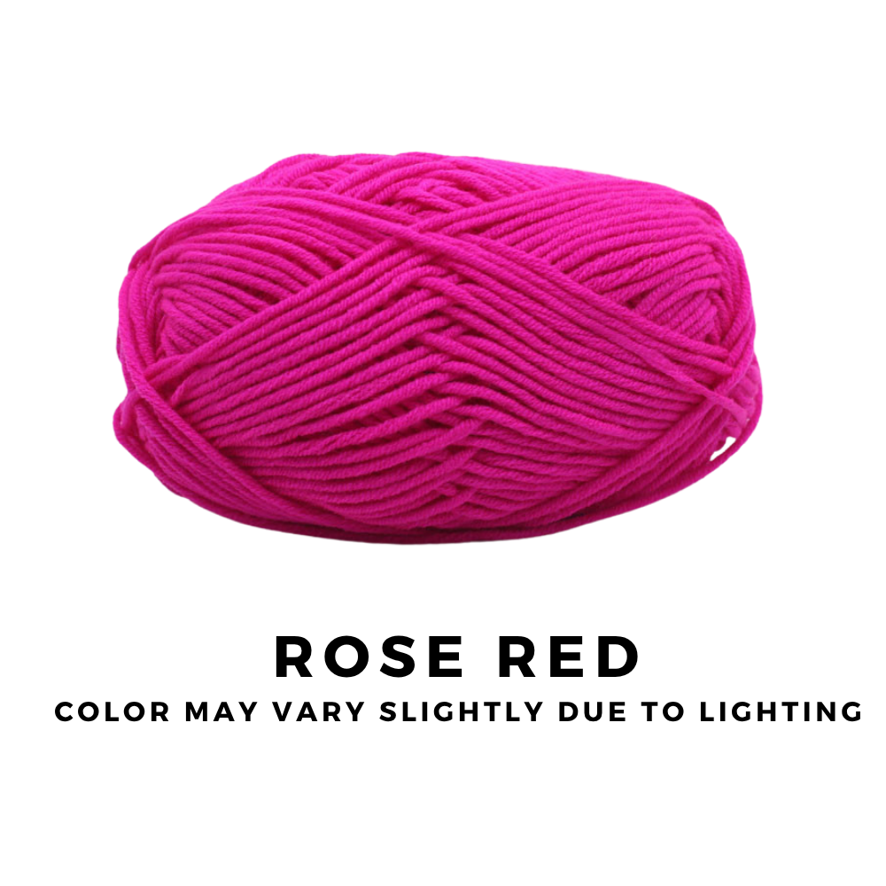 [FREE GIFT] 3 Pieces - 4-Ply Milk Cotton Yarn 50g · Soft Combed Cotton Acrylic Blend