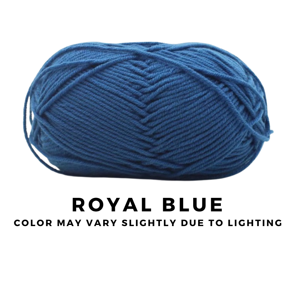 4-Ply 5-Ply Milk Cotton Yarn 50g · Soft Combed Cotton Acrylic Blend