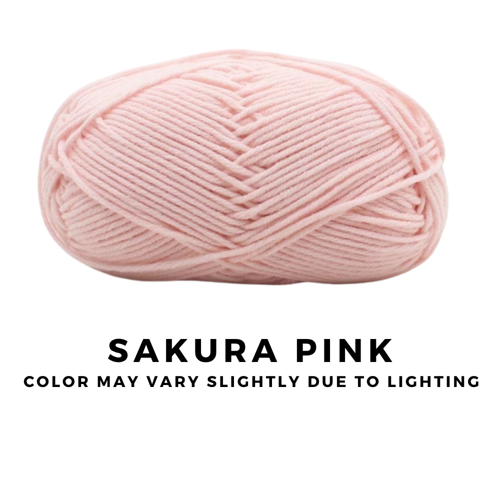 [FREE GIFT] 3 Pieces - 4-Ply Milk Cotton Yarn 50g · Soft Combed Cotton Acrylic Blend