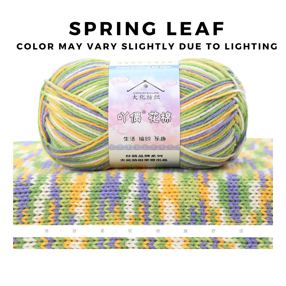 4-Ply 5-Ply Milk Cotton Yarn 50g · Soft Combed Cotton Acrylic Blend