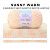 4-Ply Cotton Blend Yarn 50g · Rainbow Gradient Knitting