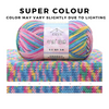 4-Ply Cotton Blend Yarn 50g · Rainbow Gradient Knitting