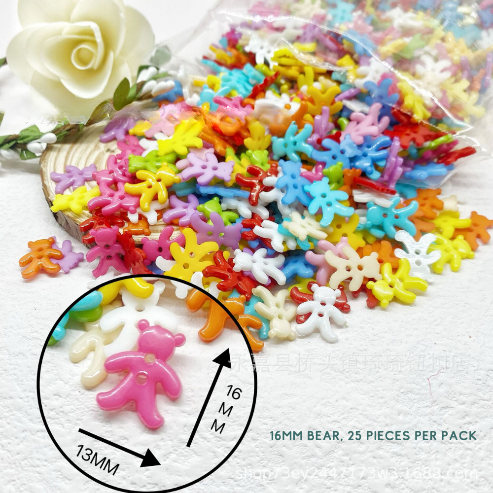 Colorful DIY Button Art Kit for Kids