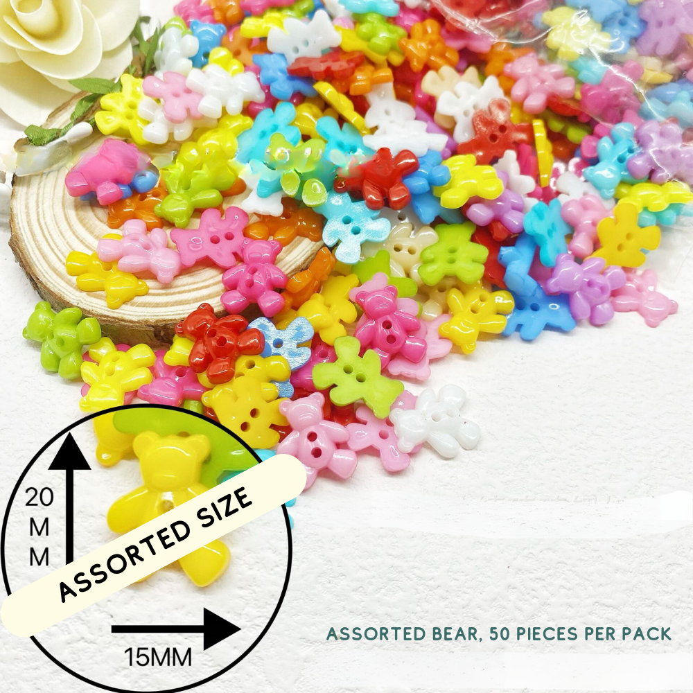 Colorful DIY Button Art Kit for Kids