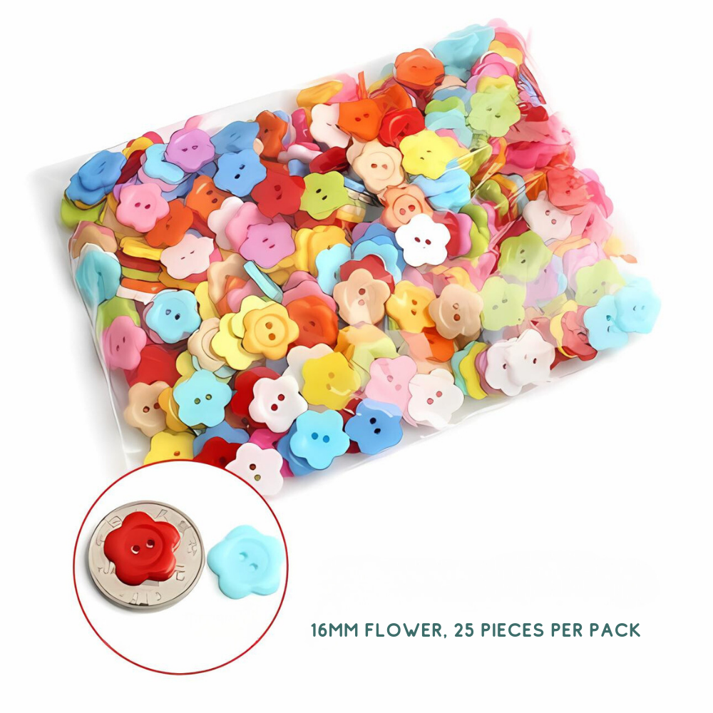 Colorful DIY Button Art Kit for Kids