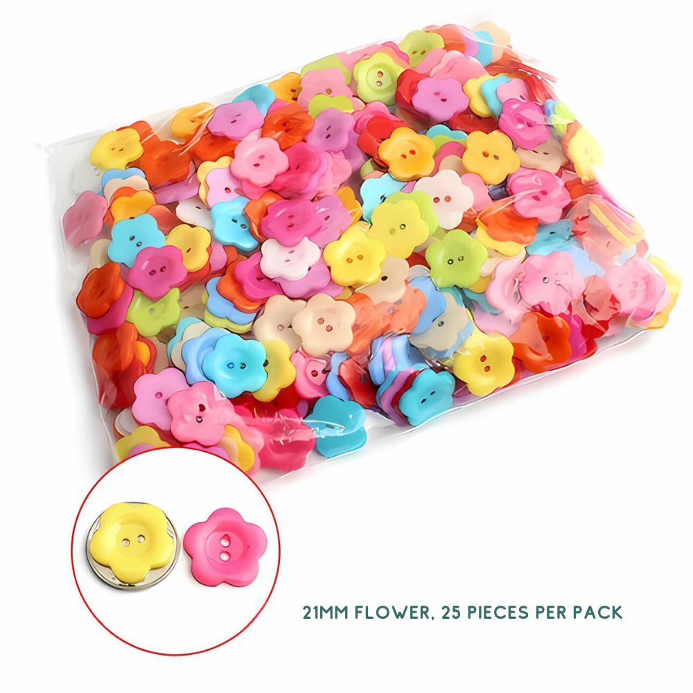 Colorful DIY Button Art Kit for Kids