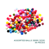Mixed Color Pom Poms
