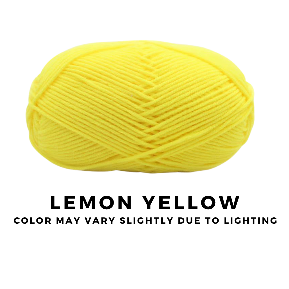 [FREE GIFT] 3 Pieces - 4-Ply Milk Cotton Yarn 50g · Soft Combed Cotton Acrylic Blend