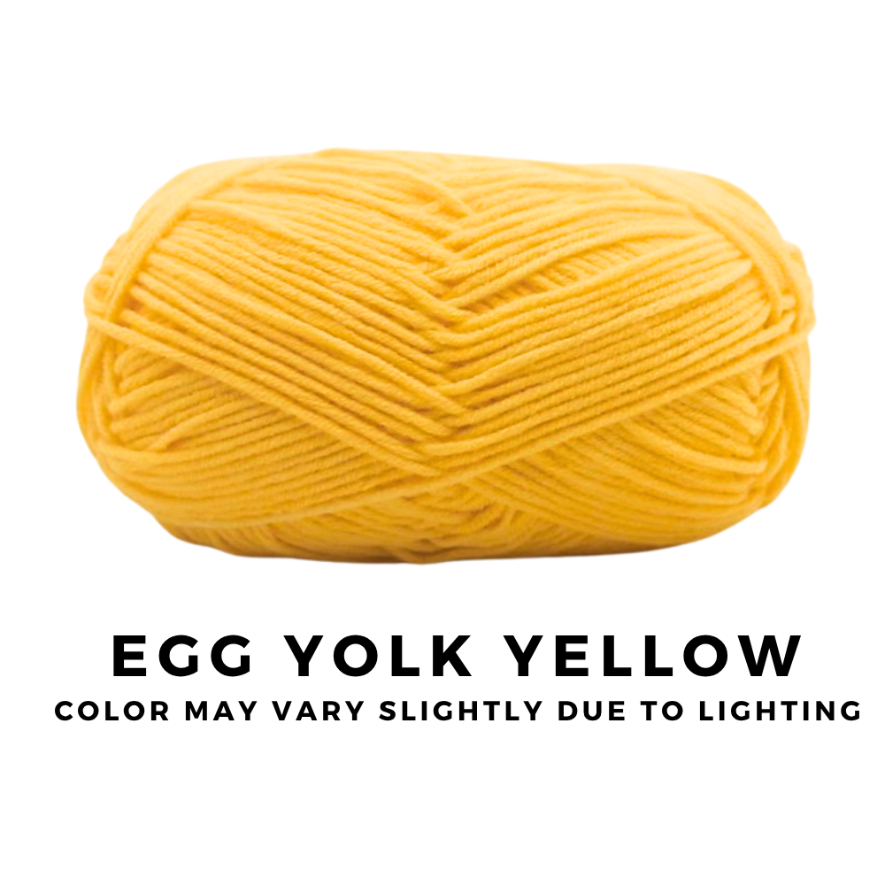 [FREE GIFT] 3 Pieces - 4-Ply Milk Cotton Yarn 50g · Soft Combed Cotton Acrylic Blend