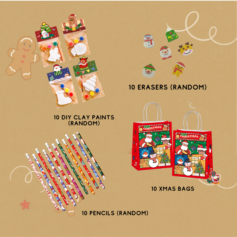 Christmas Party Bundle for 10 kids (Worth $24.90)