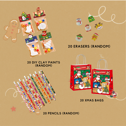Christmas Party Bundle for 20 kids (Worth $49.80)